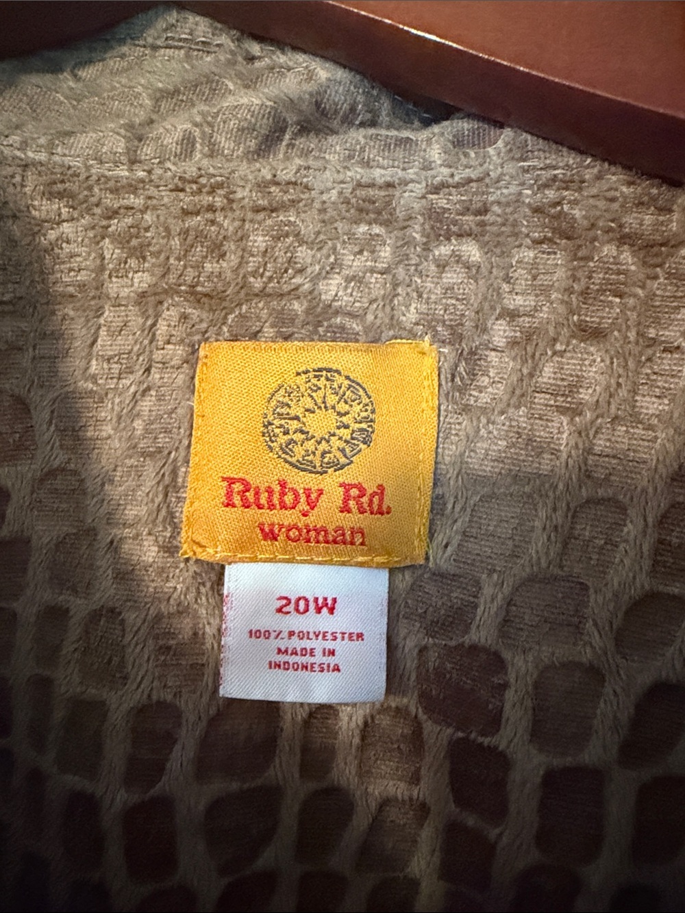 Ruby Rd. Taupe Croc-Embossed Jean Jacket - Picture 2 of 2